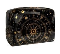 Bill Cipher Wheel Zodiac - Trousse da viaggio per cosmetici, grande, in PVC, con cerniera, Multi, 18.5x7.5x13cm/7.3x3x5.1in, Beauty case