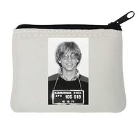 Bill Gates Albequerque New Mexico Mug Shot Neoprene Portamonete 10x11cm Bianco