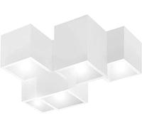Bill Goff Inc. Lampada soffitto plafoniera gesso moderna quadrata LED 40W GU10 alimentazione 230V illuminazione cucina salone camera ufficio tavolo (temperatura luce 4000K)