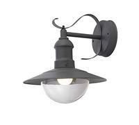 Bill Goff Inc. RIVIERA Lanterna applique LED rustico lampada E27 10W luce parete giardino facciata 230V illuminazione esterni facciata ingresso villa viale giardino (SENZA LAMPADA)