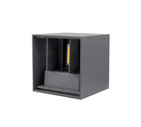 Bill Goff Inc. [UNIVERSO] Applique IP65 12W Led Lampada moderna da Parete Interni/Esterno Muro in Alluminio Angolo luce regolabile Su e Giù IP65 Impermeabile i efficienza energetica E]