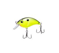 Bill Lewis ATV Squarebill Crankbait - Esca realistica per acqua dolce e salata 1.0 con gancio Mustad Triple Grip, Chartreuse Shiner