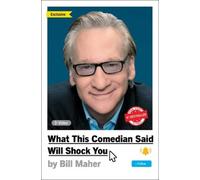 Bill Maher What This Comedian Said Will Shock You (Copertina rigida)