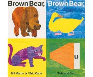 Bill Martin Brown Bear, Brown Bear, What Do You See? Slide an (Libro di cartone)