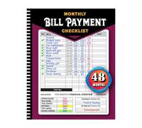 Bill Payment Book - Agenda mensile per tenere traccia delle bollette, lista di controllo delle bollette, pianificatore di denaro | Gestione del registro delle spese di bilancio, lista di controllo dei
