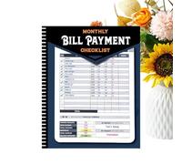 Bill Payment Notebook - Monthly Tracker for Organizing, Binding Journal with Financial Layout & Systematic Ledger Sheets for Personal Budgeting, Home, Finance and Expense Tracking