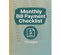 Bill Payment Tracker | Monthly Expense & Budget Planner | Personal Finance Organizer Notebook to Track Bills, Payments, Due Dates & Household Expenses ... Track Monthly Bills & Due Dates Easily