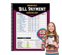 Bill Records - Fatture Pagamenti Tracker | 960 Bill Records Monthly Bill Payment Checklist | Organizzatore finanziario mensile con spese -Tracker - Taccuino | Bills Checklist per risparmiare