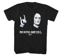 Bill & Ted Grim Reaper Death Metal Men's T Shirt Bogus Journey Rock Hand Melvin Black M
