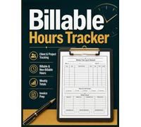 Billable Hours Tracker: Work Hours Log Book for Freelancers and Independent Consultants to Track Client Projects Billable Time, Weekly Closeouts and Monthly Billing