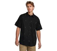 Billabong Camicia classica da uomo a maniche corte in tessuto domenica, Nero S125 Mini, M