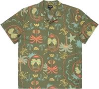 Billabong - Camicia in cotone e viscosa - Vacay SS Shirt Moss Green per Uomo in Cotone - Taglia L - Kaki