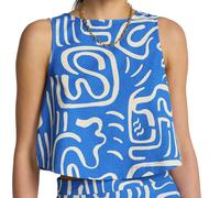 Billabong - Canottiera in cotone e lino - So Breezy Woven Tank True Blue per Donne in Cotone - Taglia M
