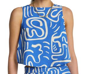 Billabong - Canottiera in cotone e lino - So Breezy Woven Tank True Blue per Donne in Cotone - Taglia M