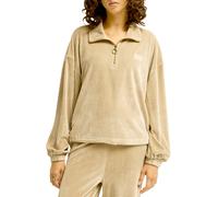 Billabong - Haut en maille côtelé demi-zippé - Coffee Time Cobblestone - Solid per Donne - Taglia L - Beige