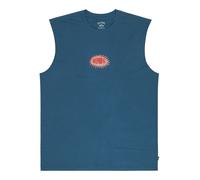 BILLABONG Maglietta 'BURN OUT' azzurro / blu ciano / arancione Uomo BILLABONG S