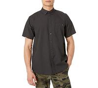 Billabong Men's Classic Printed Woven Short Sleeve Shirt, Black, Medium