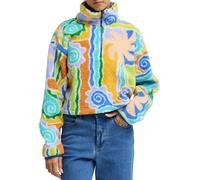 Billabong - Pile in sherpa con collo con zip - Holiday Cropped Sherpa Fleece Multi per Donne - Taglia XS - Verde