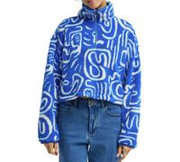 Billabong - Pile in sherpa con collo con zip - Holiday Cropped Sherpa Fleece True Blue per Donne - Taglia S