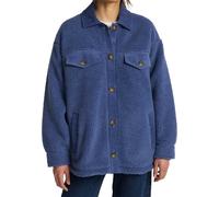 Billabong - Pile oversize in sherpa - Coastal Waves Oversized Trucker Jacket Washed Blue per Donne in Poliestere Riciclato - Taglia M