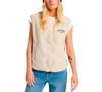 Billabong - Pile sherpa senza maniche - Be Happy Vest W White Cap per Donne - Taglia M - Beige Beige M
