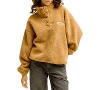 Billabong - Polaire oversize en sherpa - Run The Road Sugar Almond per Donne - Taglia S - Marrone