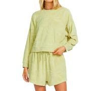 Billabong - Pullover girocollo - Sun Tempo Crew Fleece W Wasabi per Donne in Cotone - Taglia S - Verde