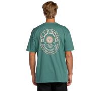 BILLABONG Sunny Days Premium - Maglietta a maniche corte da uomo con stampa posteriore, colore: verde salvia, Verde salvia, M