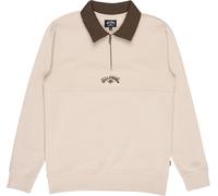 Billabong - Sweat demi- zippé - Winton Half Zip Sweatshirt Oatmeal per Uomo in Cotone - Taglia M - Beige