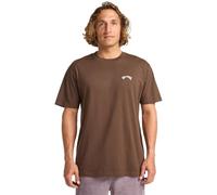 Billabong Top a Maglia Manica Corta Arch Crew SS Uomo Marrone M