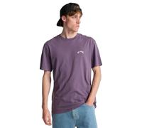 Billabong Top a Maglia Manica Corta Arch Crew SS Uomo Viola