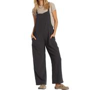 Billabong - Tuta one piece in cotone - Pacific Time Jumpsuit Black Sands per Donne in Cotone - Taglia L - Nero