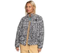 BILLABONG Women- Giacca con zip Transport Lite, Nero e bianco., S