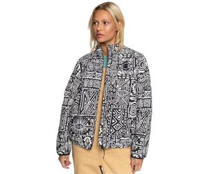BILLABONG Women- Giacca con zip Transport Lite, Nero e bianco., S
