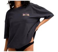 Billabong - t-shirt in jersey di cotone - Floral Rocker SS Tee Off Black per Donne in Cotone - Taglia M - Nero
