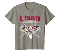 Billard Frase Giocatore Biliardo Il Talento È Arrivato Maglietta, Bambini, Ardesia, 2 Anni