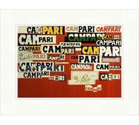 Biller Antik Campari Poster pubblicitario del 1965 Aperitivo Bruno Munari Stampa Stampa Poster Mondo 703