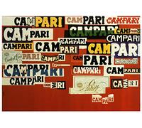 Biller Antik Campari Poster pubblicitario del 1965 Aperitivo Bruno Munari Stampa Stampa Stampa Pubblicità 703