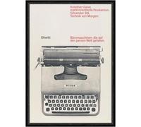 Biller Antik OLIVETTI Macchina da scrivere Lettera 22 Pubblicità Poster Stampa Stampa Stampa Faks_Pubblicità 449