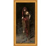 Biller Antik Priestess of Delphi John Collier Sacerdotessa Oracolo Fumo B A3 02607 Incorniciato