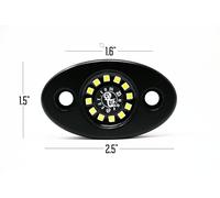 Billet LED Cupola / Roccia Luce Rzr Yxz Teryx Wildcat Utv L.E.D 1.5 1.75 O Flat