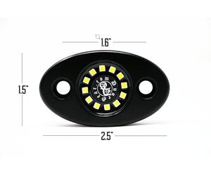 Billet LED Cupola / Roccia Luce Rzr Yxz Teryx Wildcat Utv L.E.D 1.5 1.75 O Flat