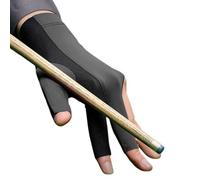 Billiard Glove - abbigliamento sportivo leggero, attrezzatura da flessibile | Il tessuto assorbe l'umidità, regolazione ergonomica tre dita per il torneo di competizione, routine pratiche,