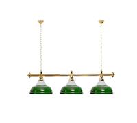Billiard-Royal Lampada da Biliardo con 3 paralumi, Supporto Vetro/Oro per tavoli da Biliardo
