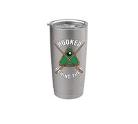 Billiards Pool Player Hooked Behind The 8 Bicchiere termico in acciaio inox doppia parete
