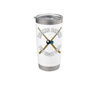 Billiards Pool Player Hooked Behind The Eight Ball Bicchiere termico in acciaio inox doppia parete