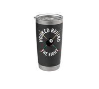 Billiards Pool Player Hooked Behind The Eight Bicchiere termico in acciaio inox doppia parete
