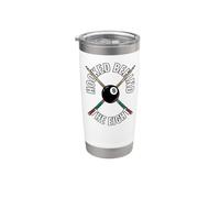 Billiards Pool Player Hooked Behind The Eight Bicchiere termico in acciaio inox doppia parete