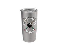 Billiards Pool Player Hooked Behind The Eight Bicchiere termico in acciaio inox doppia parete