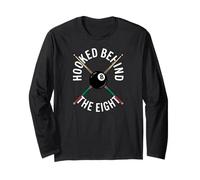 Billiards Pool Player Hooked Behind The Eight Maglia a Manica